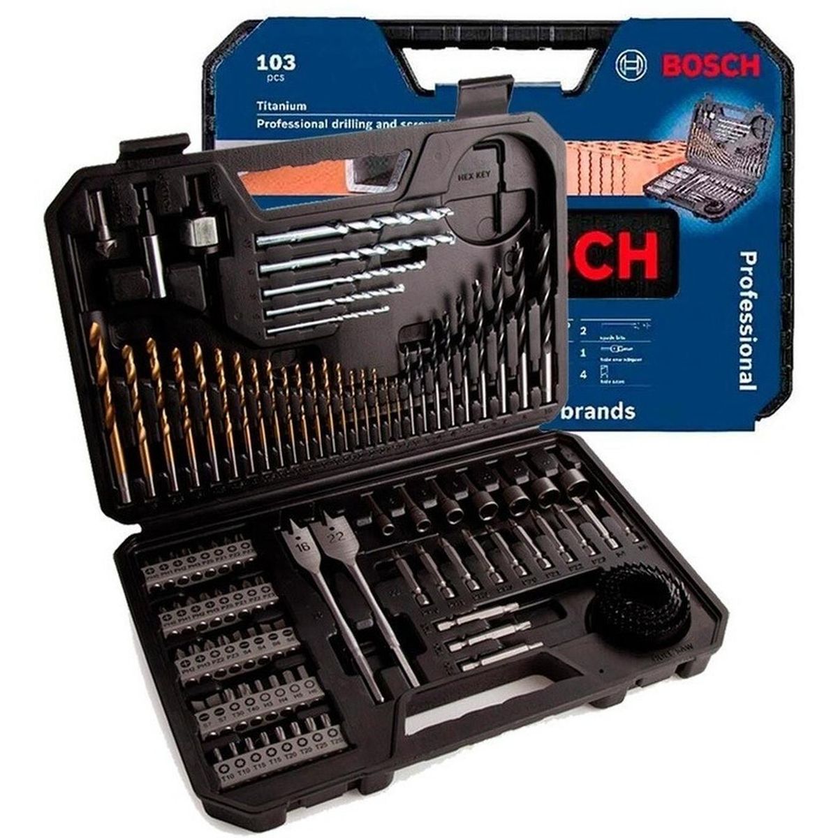 BOSCH - Set profesional 103 piezas para taladrar