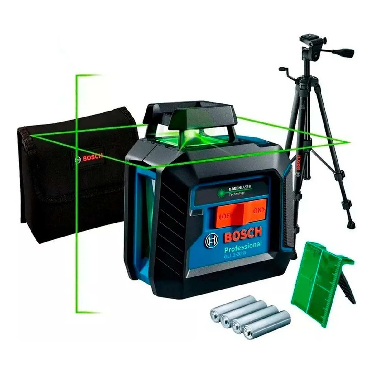 BOSCH - Nivel láser líneas cruzadas verde bosch gll 2-20 g 360º