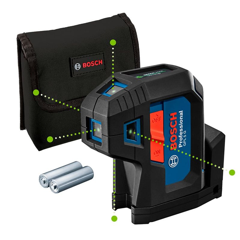 BOSCH - Nivel láser bosch gpl 5 g 5 puntos 30 metros