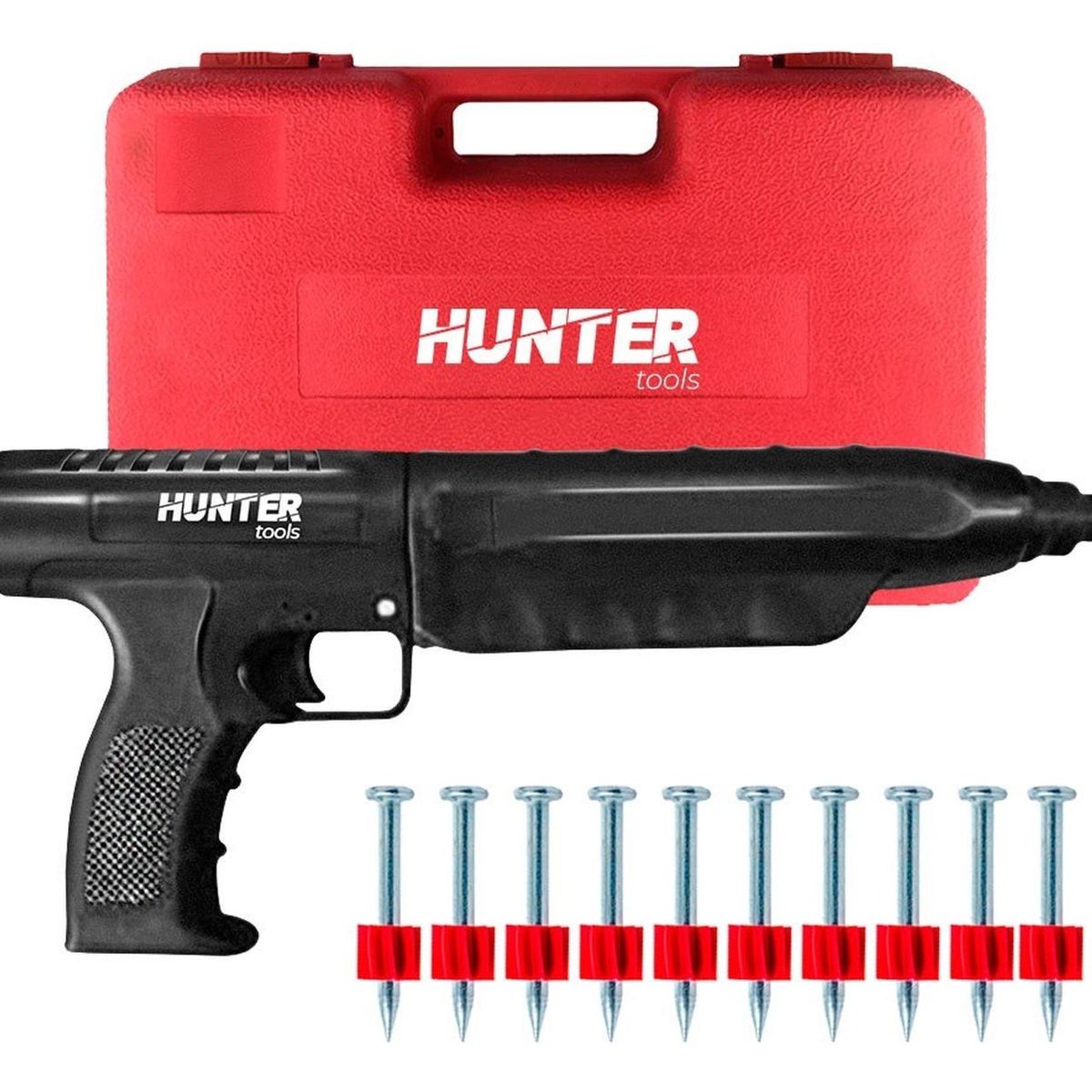 HUNTER - Hunter pistola de impacto para fijación pt-396 + 100 clavos
