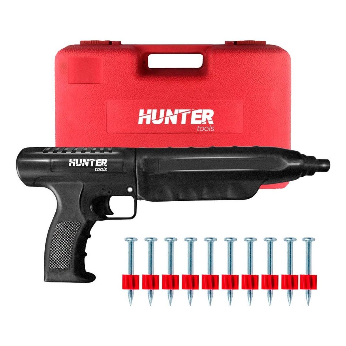 HUNTER - Hunter pistola de impacto para fijación pt-396 + 100 clavos