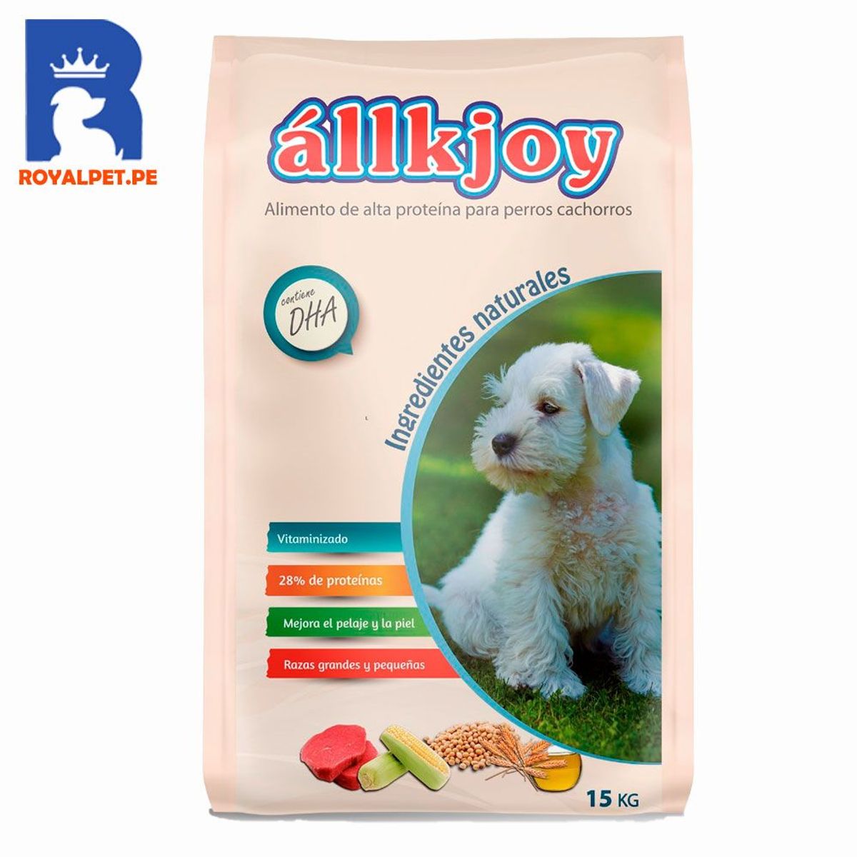 GENERICO - Comida para perro Allkjoy Cachorro 15 kg