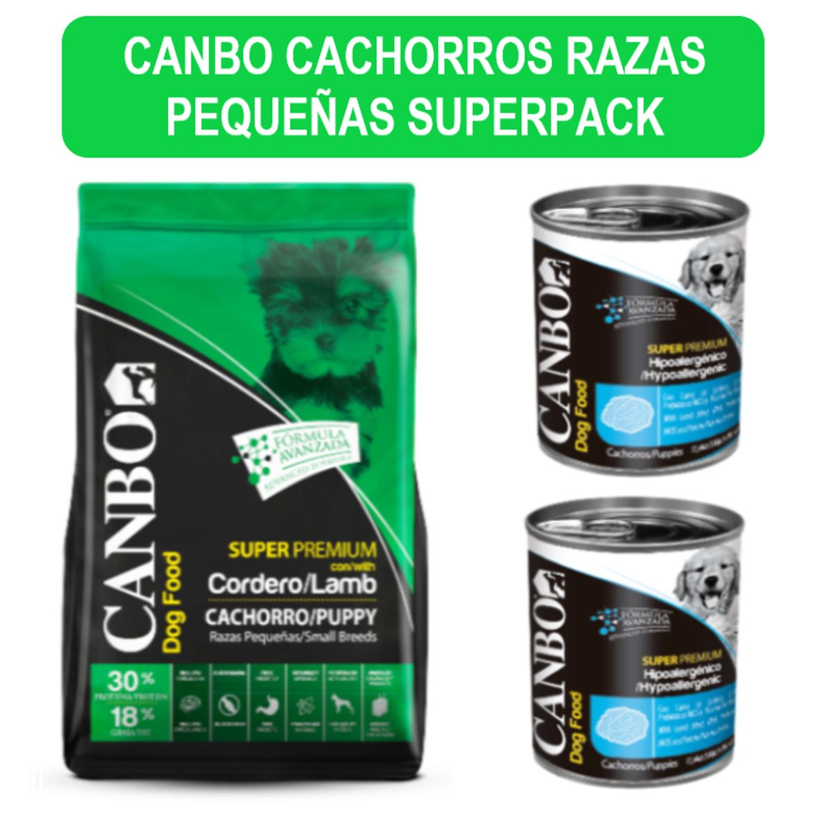 CANBO - Canbo Super Premium Cachorro Razas Pequeñas Súper Pack 7 Kg