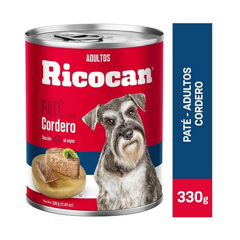 RICOCAN - Ricocan Paté Lata Cordero Adultos 330 gr