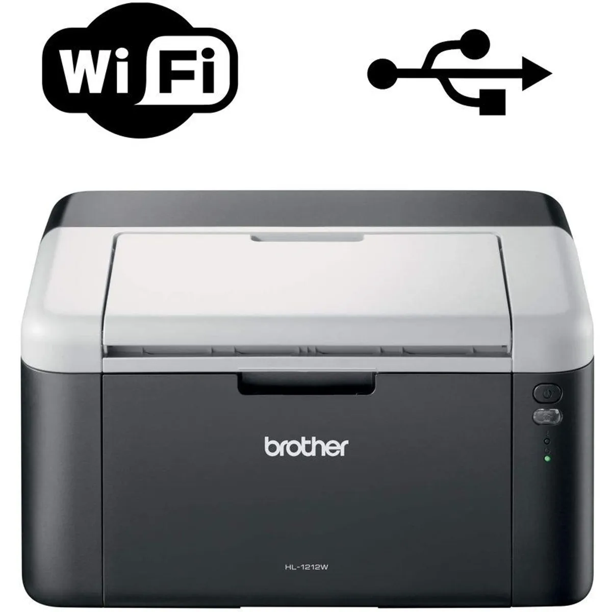 BROTHER - Impresora Laser Brother HL-1212W Monocromatica Wifi USB