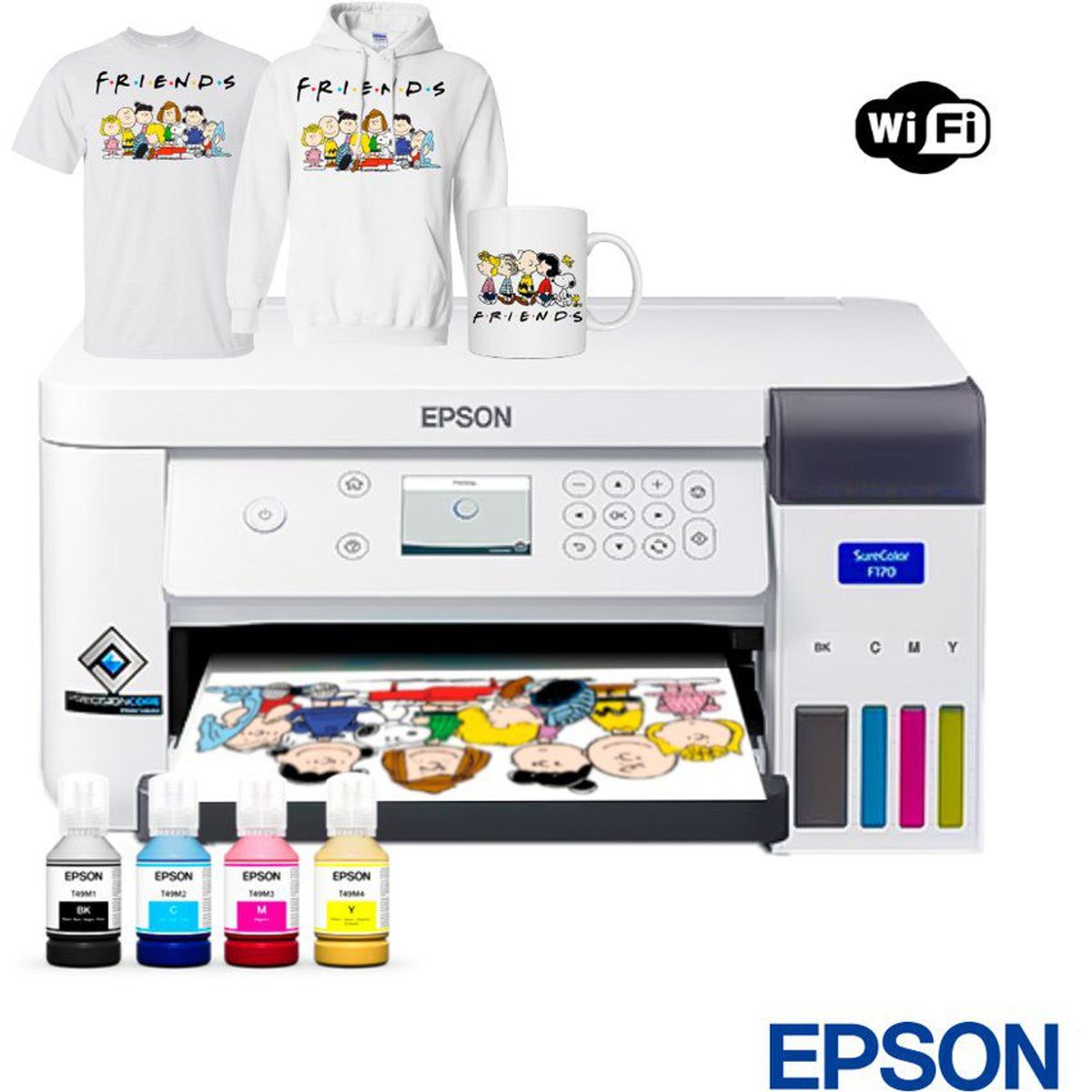 EPSON - Impresora Epson F170 de Sublimacion tinta continua A4 SureColor