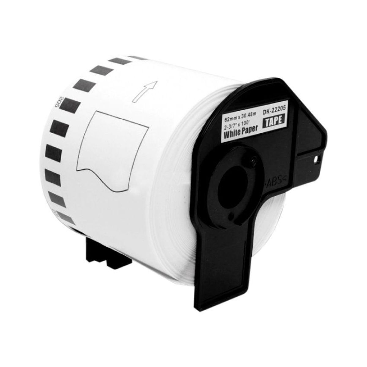 GENERICO - Cinta Compatible DK-22205 (62mm x 30.4 mts) para etiquetadora Brother