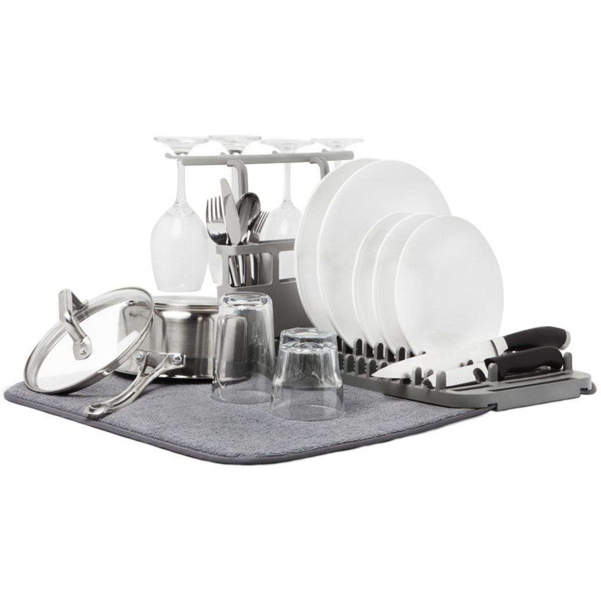 UMBRA - Escurridor y secador portátil umbra udry dishrack - gris