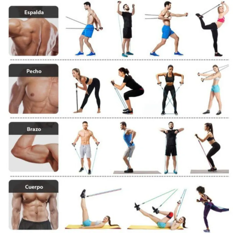 Resistencia Ejercicios Con Banda Elastica Para Pecho De