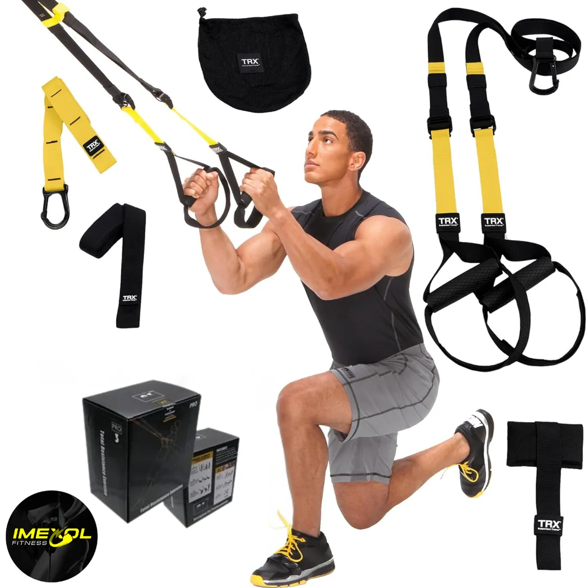 GENERICO - Banda De Suspension Trx Pro P3 Importada Profesional + Bolso
