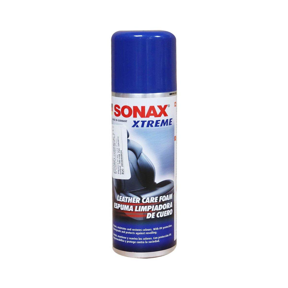 SONAX - ESPUMA LIMPIADORA DE CUEROS XTREME SONAX 250 ML