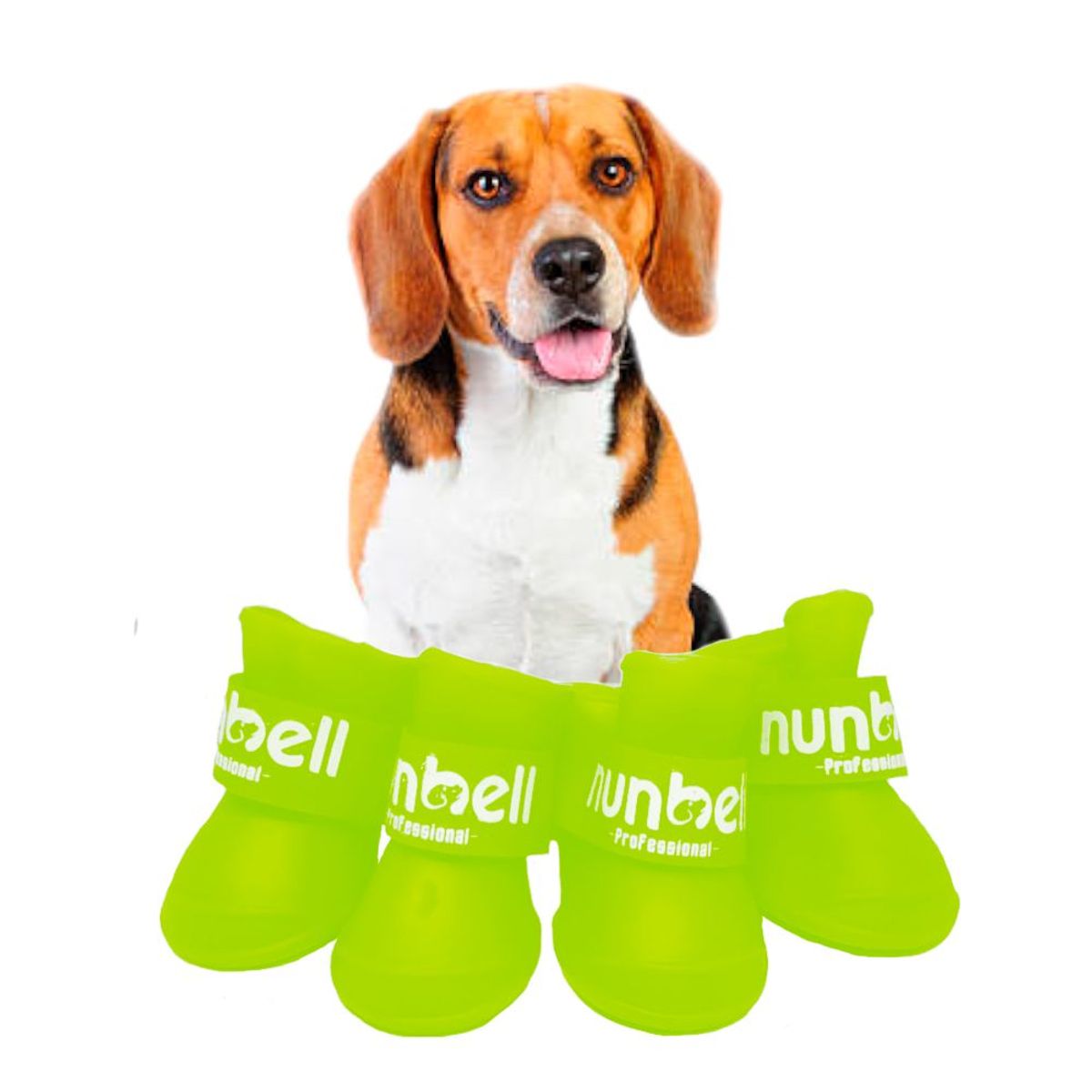 KELLER - Zapatos para Perros de Silicona M Amarillo