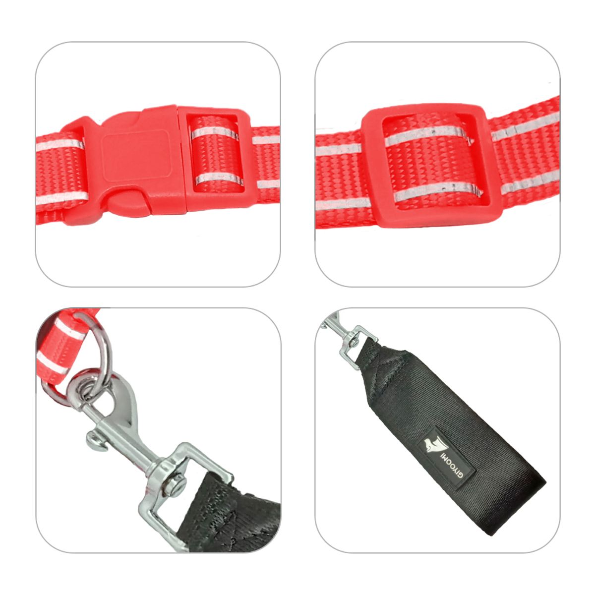 KELLER - Arnés Pechera Regulable para Perro Rojo