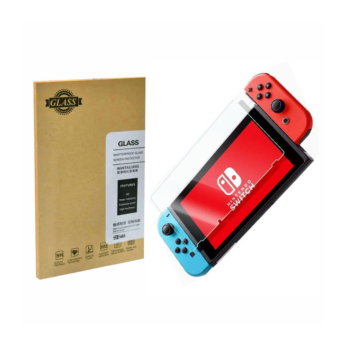 NINTENDO - Mica Protectora Pantalla Nintendo Switch - Vidrio Templado