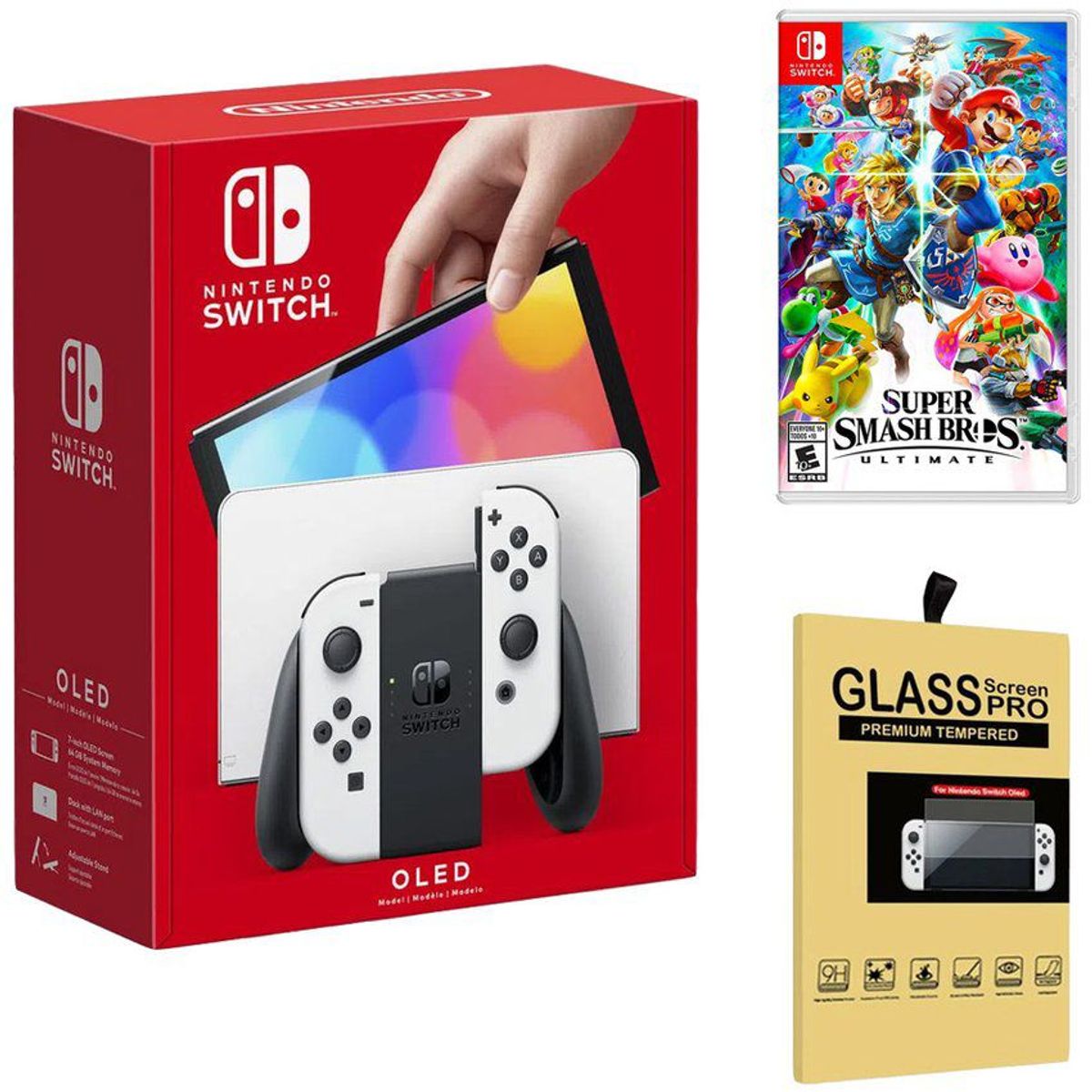 NINTENDO - Consola Nintendo Switch Oled Blanco  Super Smash Bros  Mica.