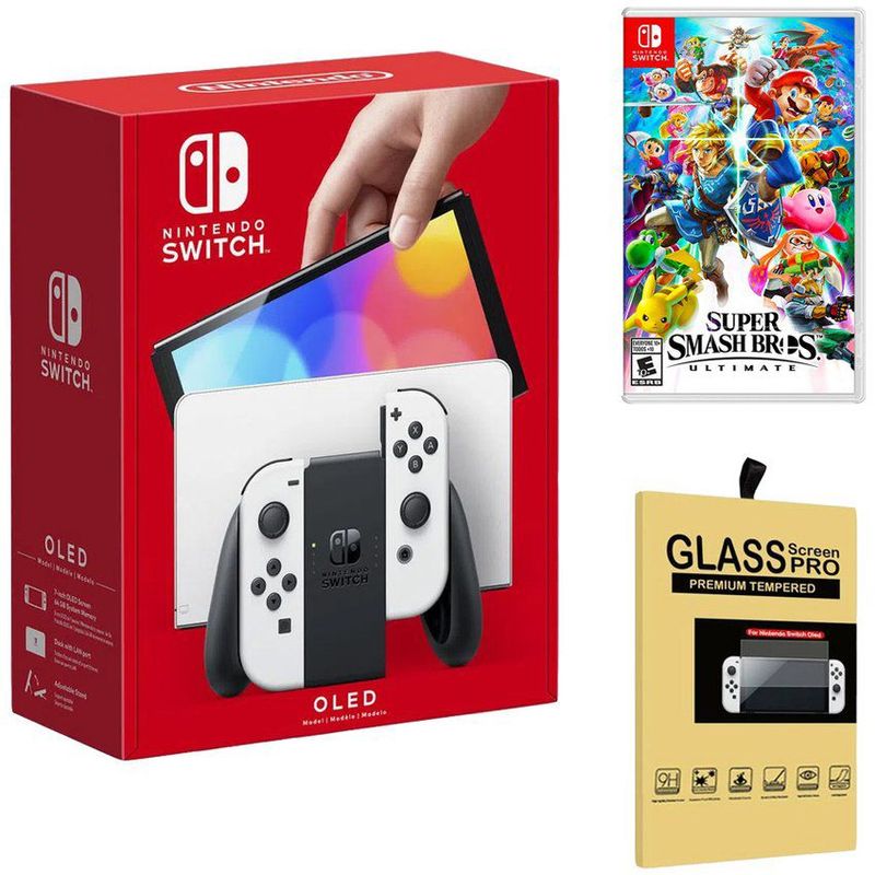 NINTENDO - Consola Nintendo Switch Oled Blanco  Super Smash Bros  Mica.