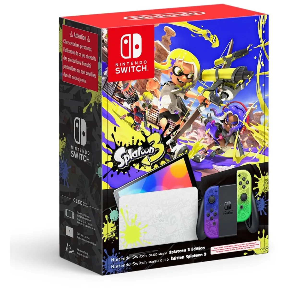 NINTENDO - Consola Nintendo Switch Modelo Oled Edicion Splatoon 3.