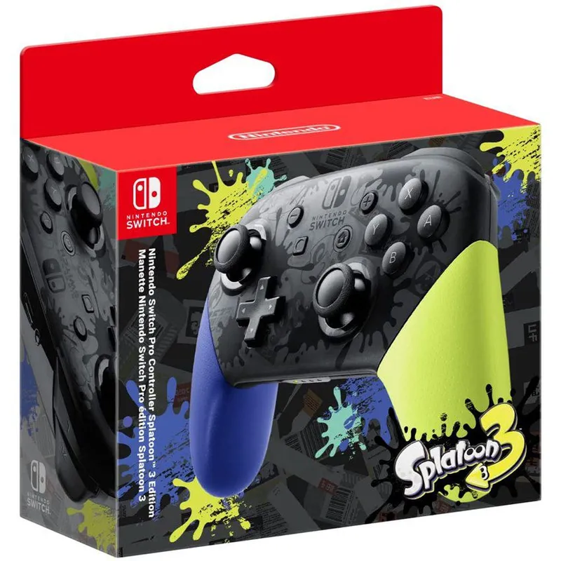 NINTENDO - Mando Pro Controller Nintendo Switch Edicion Splatoon 3