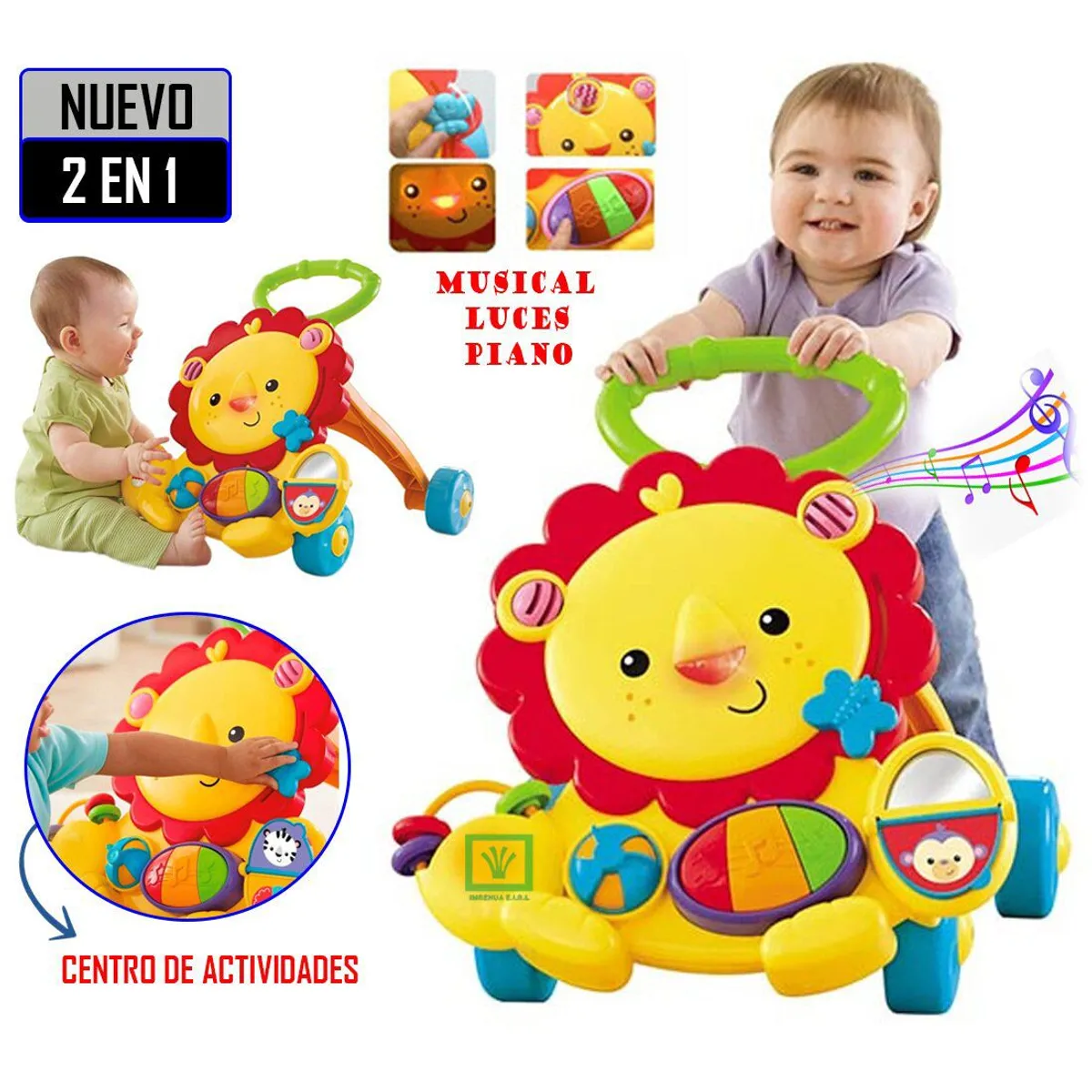 IDEAL - Andador Caminador Musical 2 en 1 León
