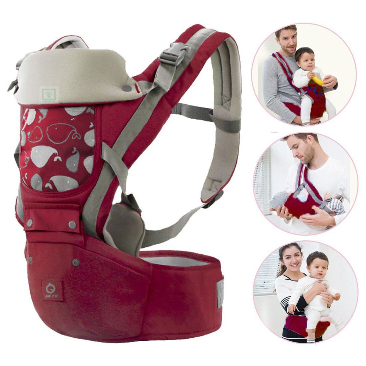 GENERICO - Canguro Para Bebé Ergonómico Ballena 3 en 1