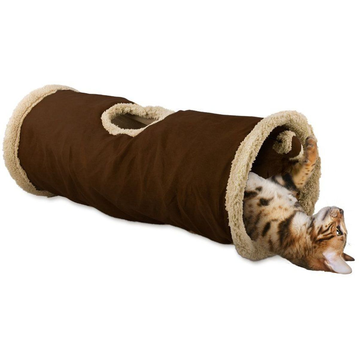 ALL FOR PAWS - Tunel para gatos -find me marron