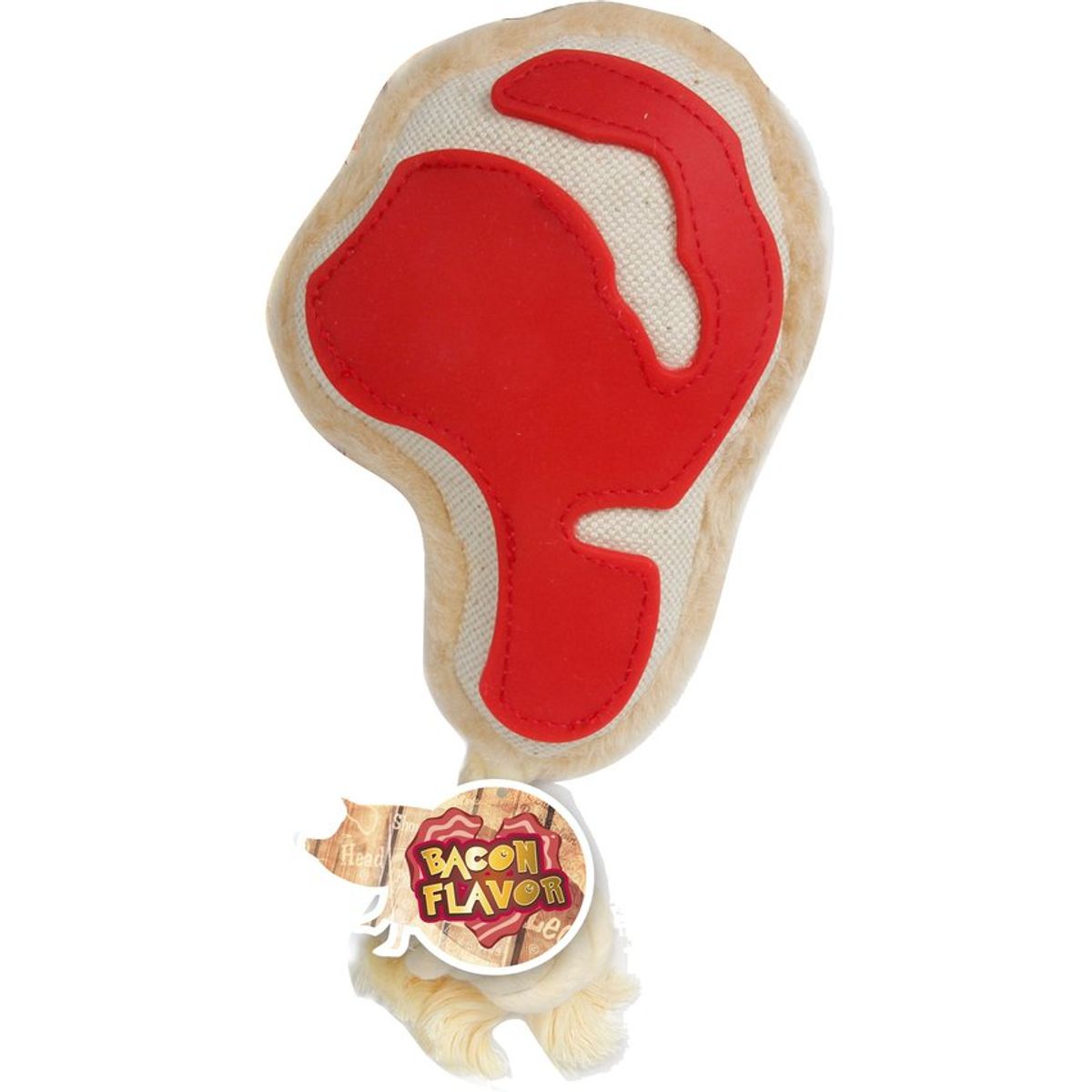 ALL FOR PAWS - Peluche para perros - Juguete t-bone con sabor a tocino