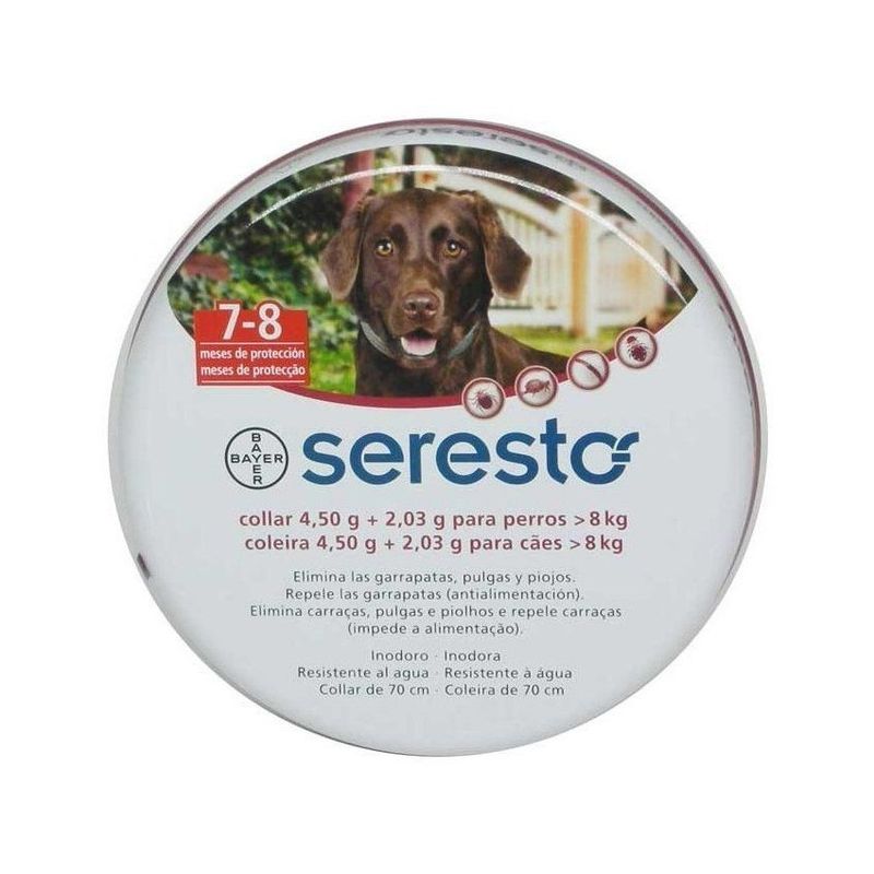 SERESTO - Seresto collar antipulgas para perros mayores a 8 kg