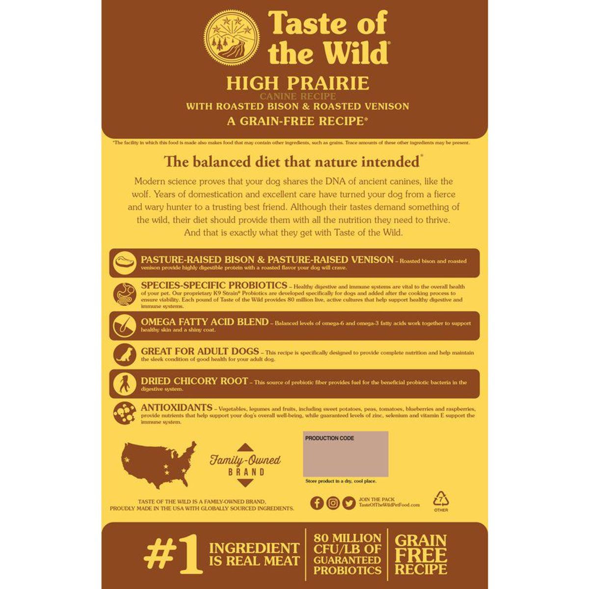 TASTE OF THE WILD - Taste of the wild high prairie 12.2 kg bisonte y venado