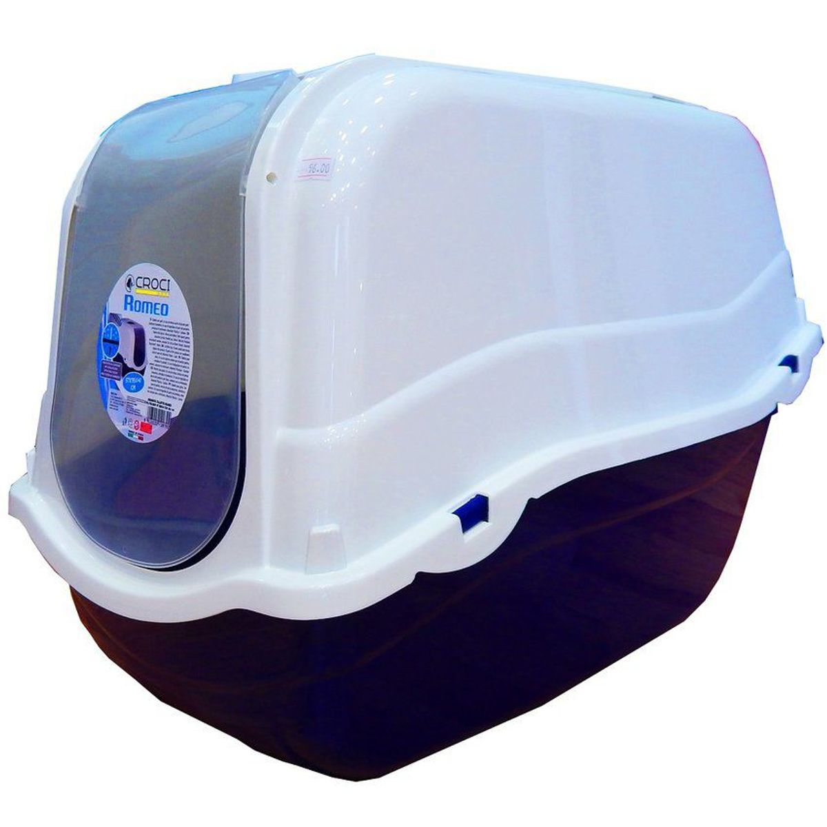 CROCI - Arenero para gatos cerrado con filtro de carbon croci - azul