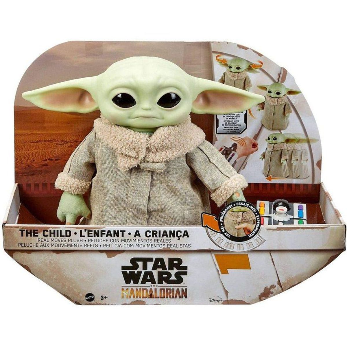 MATTEL - The child baby yoda real moves control the mandalorian