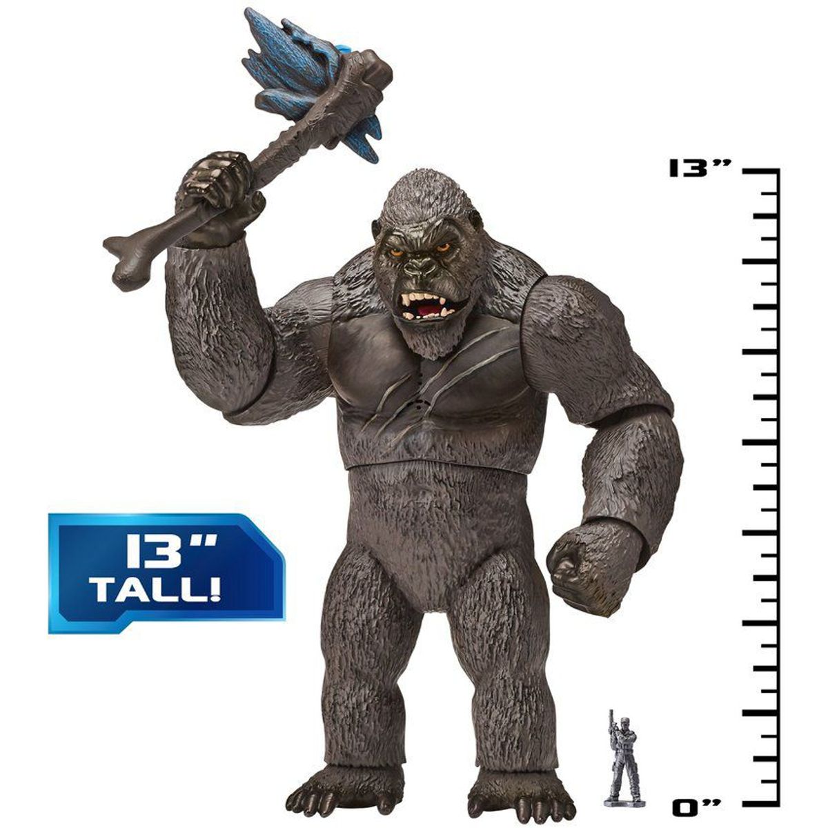 PLAYMATES TOYS - Mega kong figura con luz y sonido- godzilla vs kong