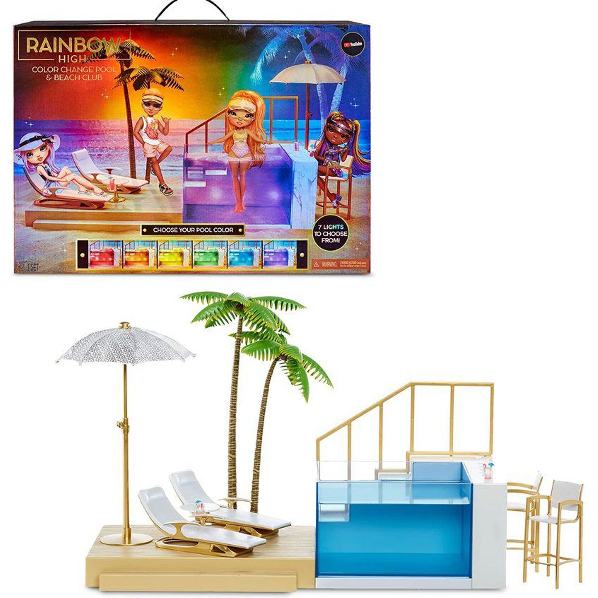 RAINBOW HIGH - Piscina y club de playa rainbow high