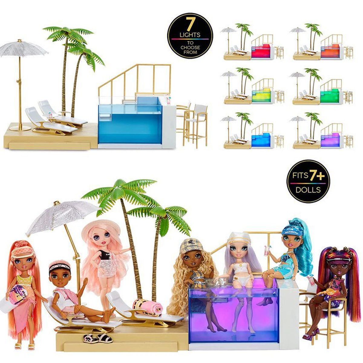 RAINBOW HIGH - Piscina y club de playa rainbow high