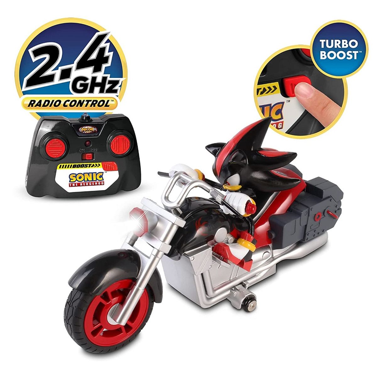 SONIC - Sonic All Stars Racing - Shadow en Moto a Control Remoto