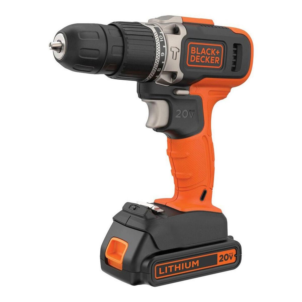 BLACK+DECKER - Taladro Per 3/8" 20V + 1 Bat y Carg Black+Decker BCD704C1-B2