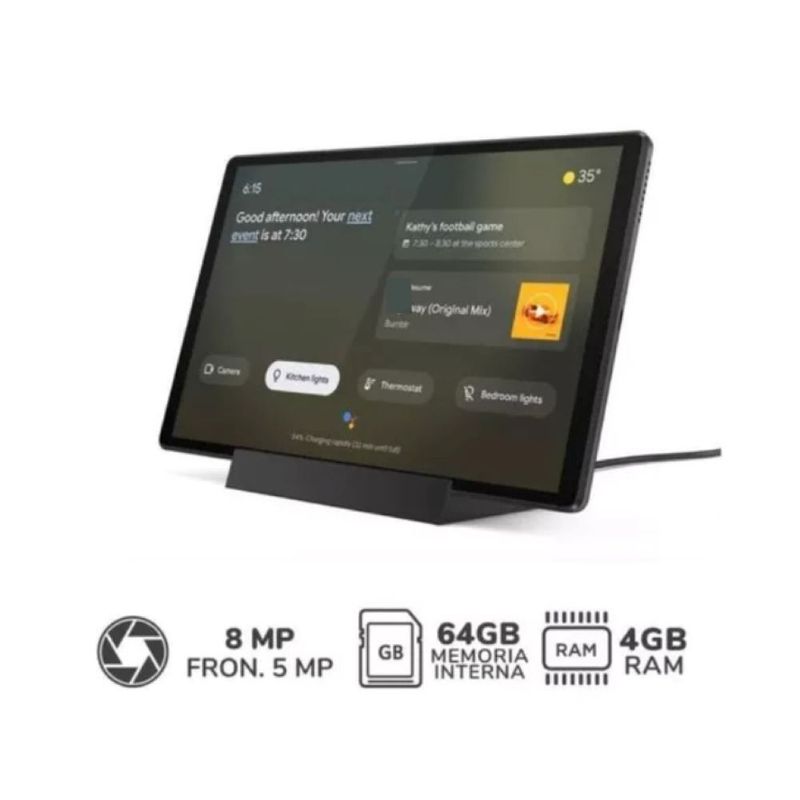 LENOVO - Tablet Lenovo Smart Tab M10 FHD Plus 10.3 4GB 64GB Android10 soporte.