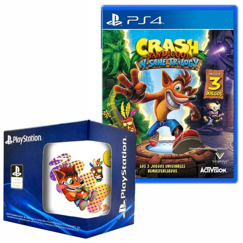 SONY - Crash Bandicoot N·Sane Trilogy 2 Bonus Levels Playstation 4 + taza