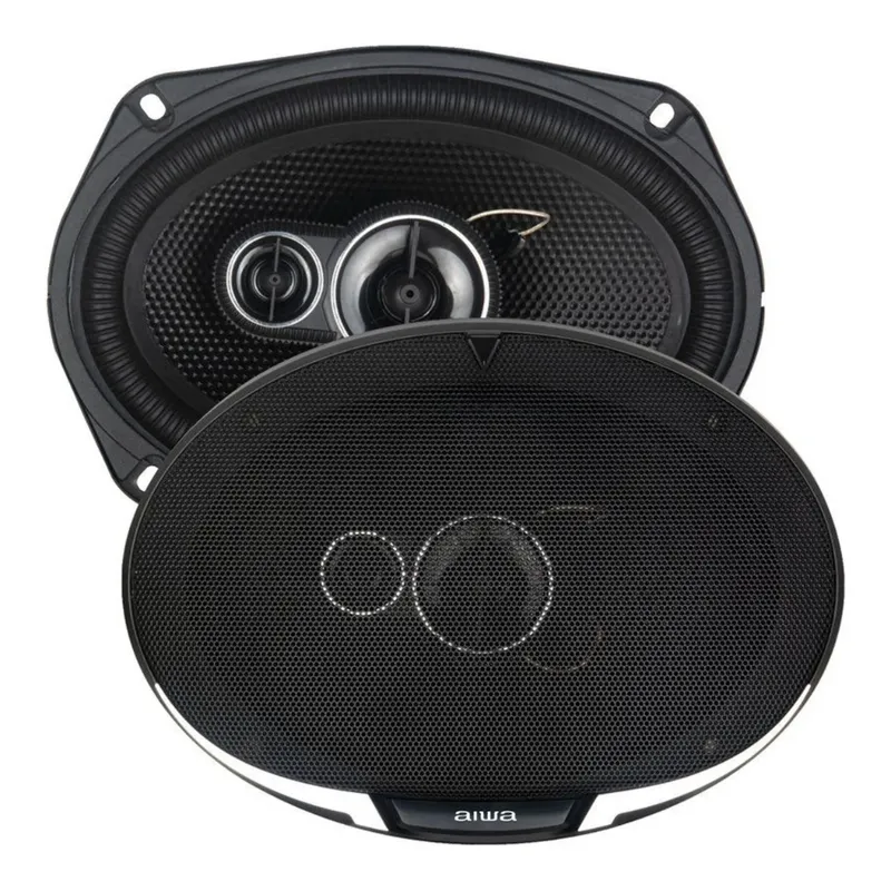 AIWA - Parlantes Para Auto Ovalados 6 X 9" 3 Vías 300 W Taw-6944