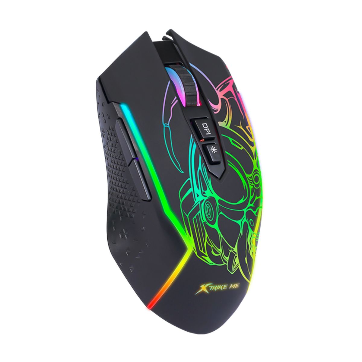 XTRIKE ME - Mouse Gamer RGB 7 Botones Programables 8000 DPI Xtrike Me GM-327