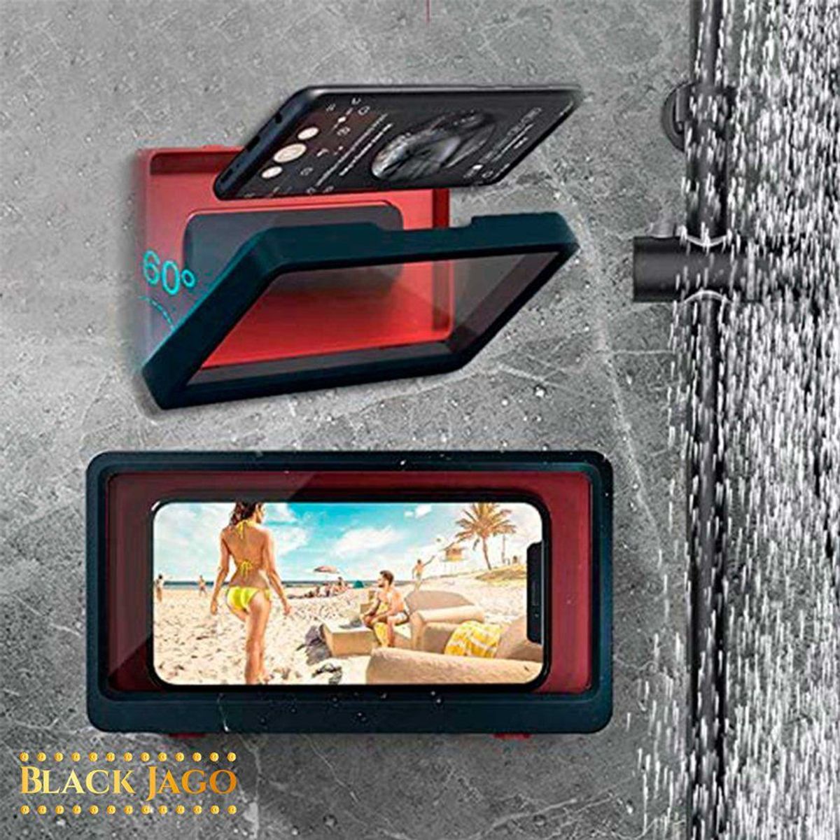 GENERICO - Case impermeable tactil de ducha para celular giro rotación