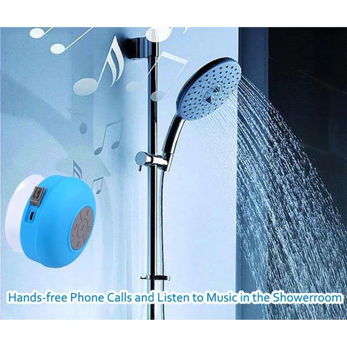 GENERICO - Parlante de ducha bluetooth contesta llamadas