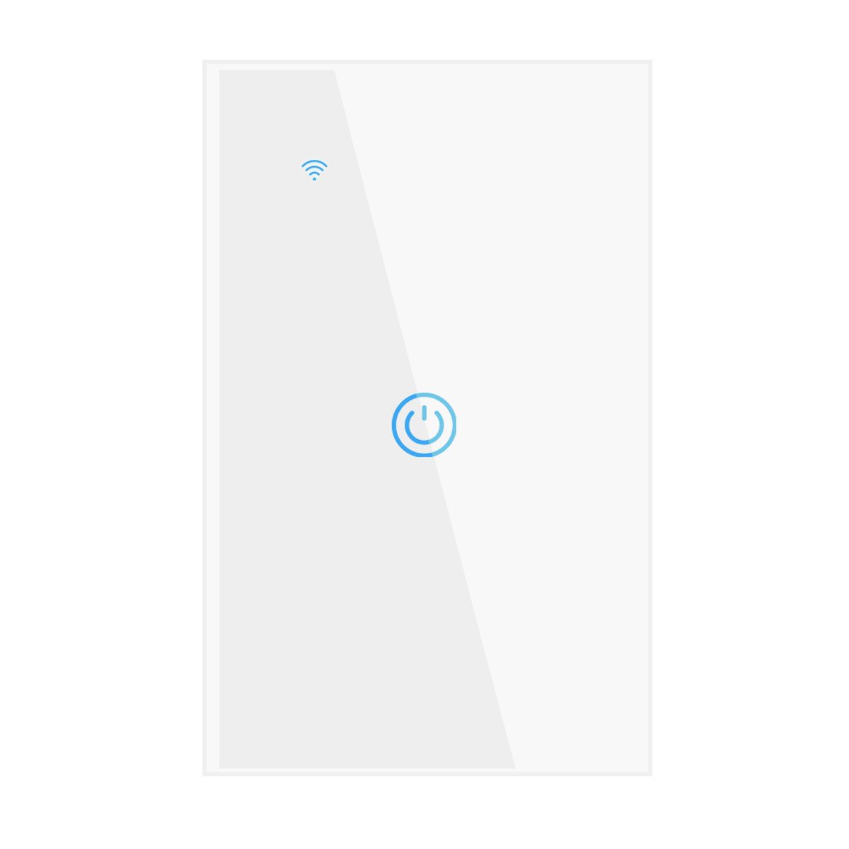 OEM - Interruptor Inteligente Wifi Táctil 1 Botón Con/Sin Neutro Blanco