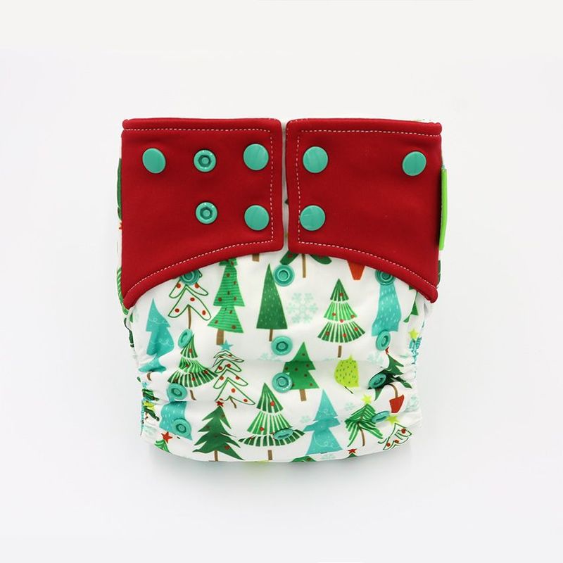 EKOALITAS - Pañal Ecológico Doble Barrera Unitalla Ekoalitas - Pinos Navidad