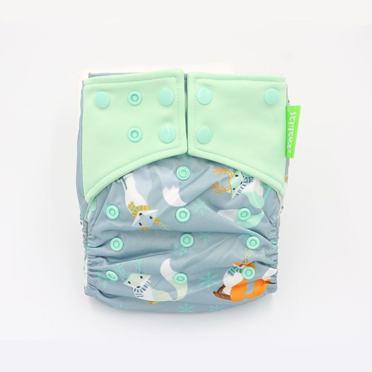 EKOALITAS - Pañal Ecológico Doble Barrera Unitalla Ekoalitas - Zorro en Nieve