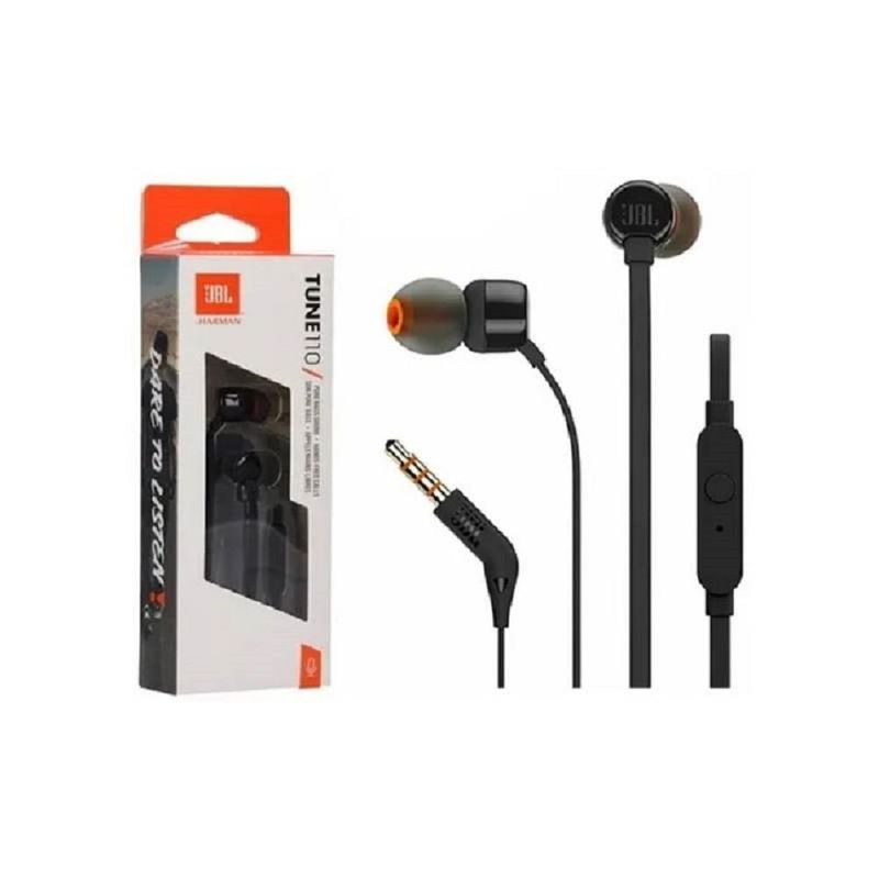 JBL - AUDIFONOS JBL CON MICROFONO TUNE 110 NEGRO