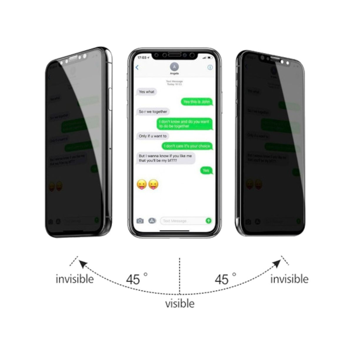 GENERICO - Protector de Pantalla Anti Espía Mica para iPhone 13 Pro Max