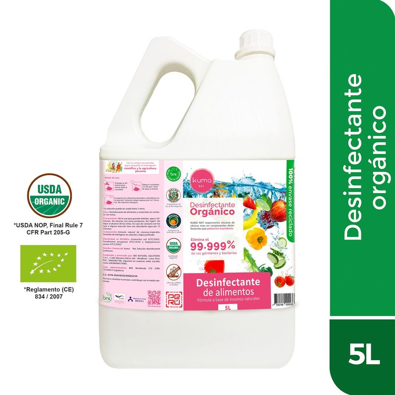 GENERICO - Desinfectante Kuma Nat Alimentos 5L