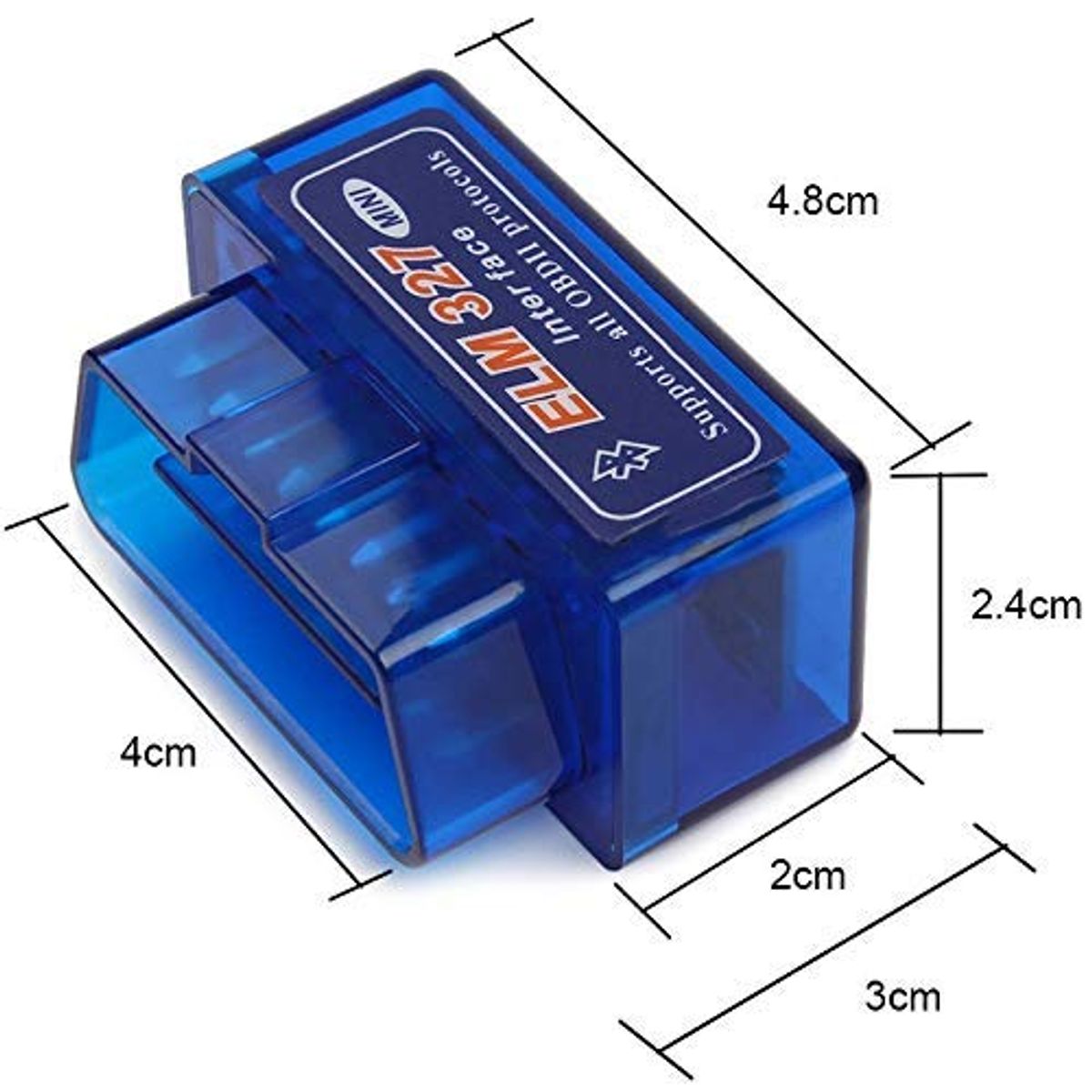 GENERICO - Escaner Automotriz azul Elm327 Bluetooth V21 Obd2