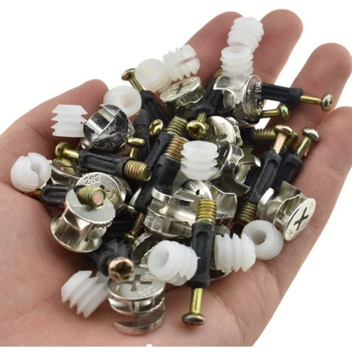 GENERICO - Tornillos para Sistema Minifix de 40mm - Pack 100 Unidades