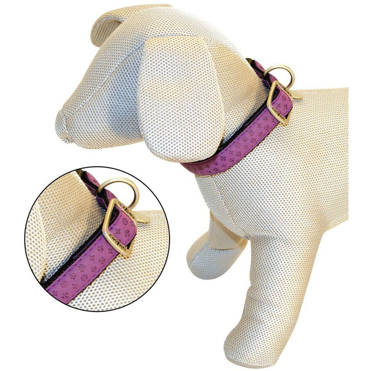 CROCI - Collar para perros vanity 26x40 cm - 15 mm - croci - morado